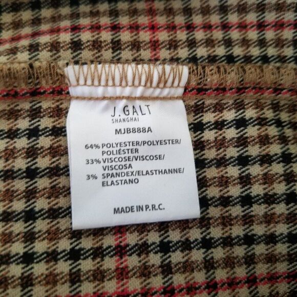 John Galt Brandy Melville 90s Y2K Plaid Kim Pants Sz 27 High Waist - Picture 8 of 9